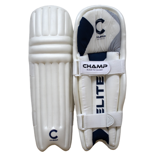 Champ Elite Moulded 26 - Light Weight - Pads - Ambidextrous - Navy and White - S.Junior - Junior