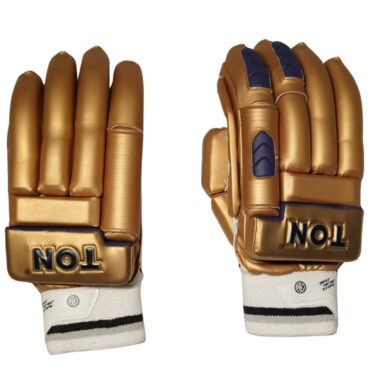 Ton IPL Series Cricket Batting Gloves - Adult Rh - Gold Blue