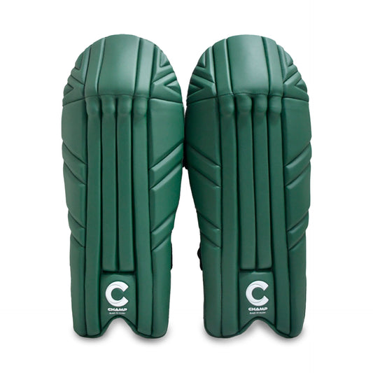 Champ Classic Pro Wicket Keeping Pads - GREEN - Adults