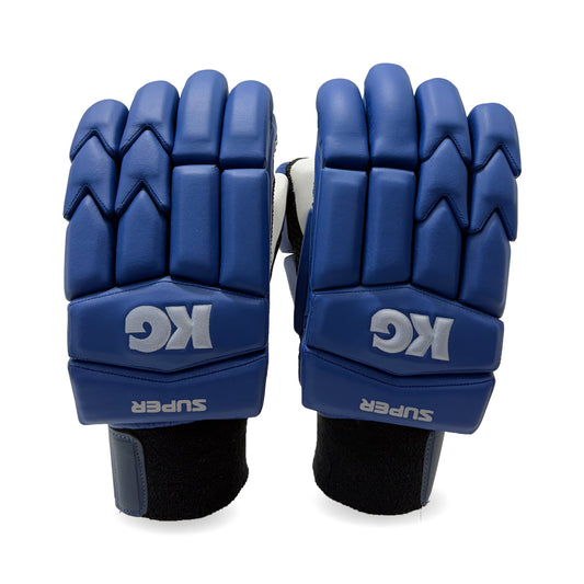 KG Super Batting Gloves - Blue - Adult - RH