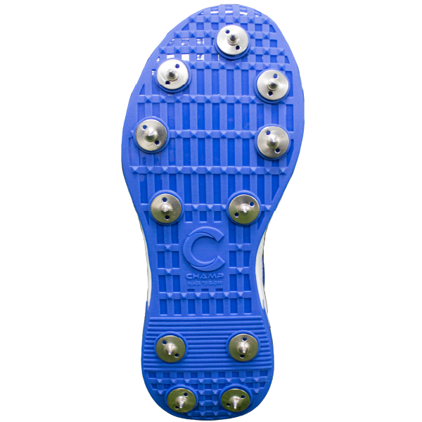 Champ C500 Spikes - White and Blue