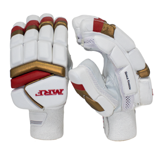MRF Genius Gold EW Cricket Bat - SH + Free Genius Kingdom Batting Gloves MRH