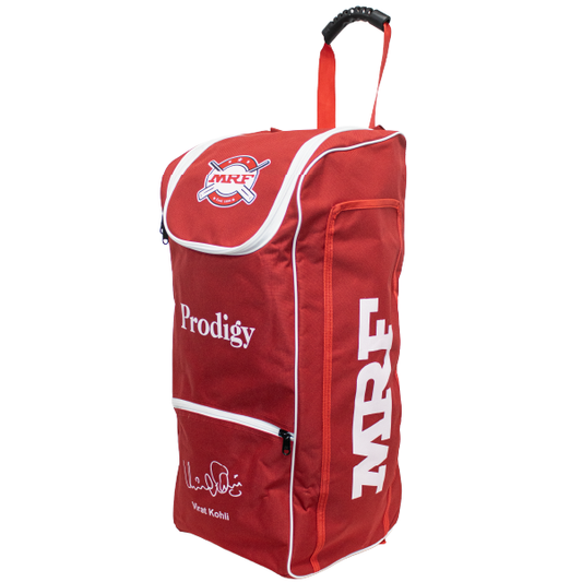 MRF Prodigy Duffle wheelie junior kit bag - Red