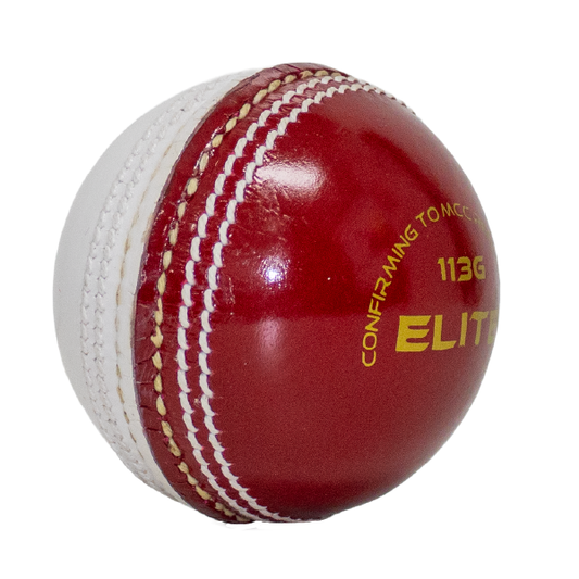 Champ Elite 113g Cricket Ball - 2pc Red/White