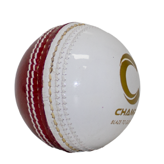 Champ Elite 113g Cricket Ball - 2pc Red/White