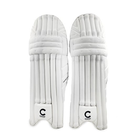 Champ Reserve Pro - Light Weight - Batting Leg Guard - Black And White