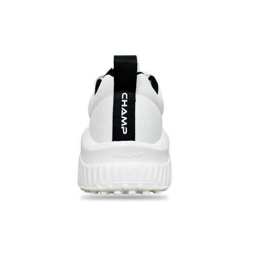 Champ C500 Rubber - Cricket/Hockey Shoes - White and Black