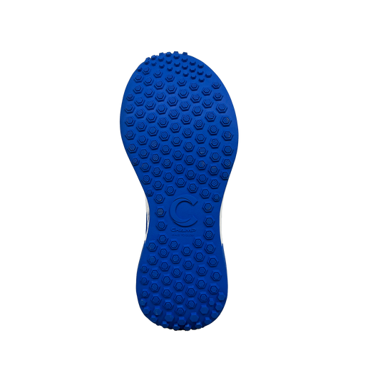 Champ C500 Rubber - Cricket/Hockey Shoes - White and Blue