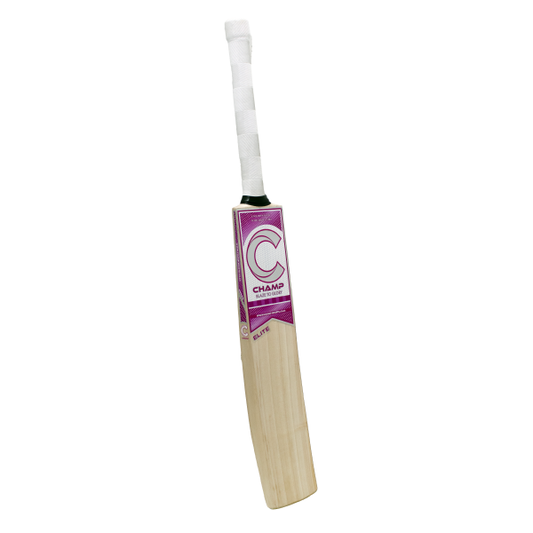 Champ Colt ELITE 2025 English Willow Cricket Bat - Size 3 - Pink and White