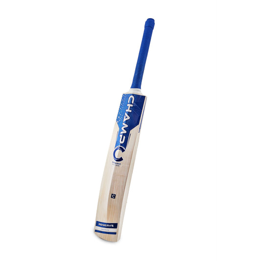 Champ Reserve English Willow Cricket Bat - Harrow - Aqua Blue
