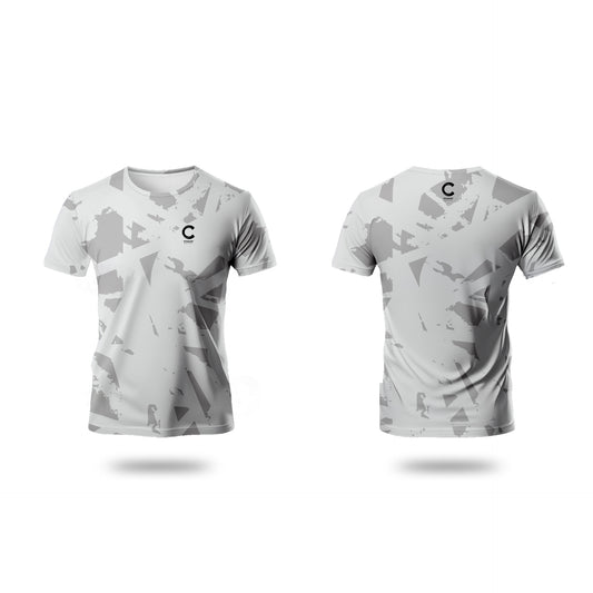 Champ Training/Playing T- Shirt - Grey Abstract