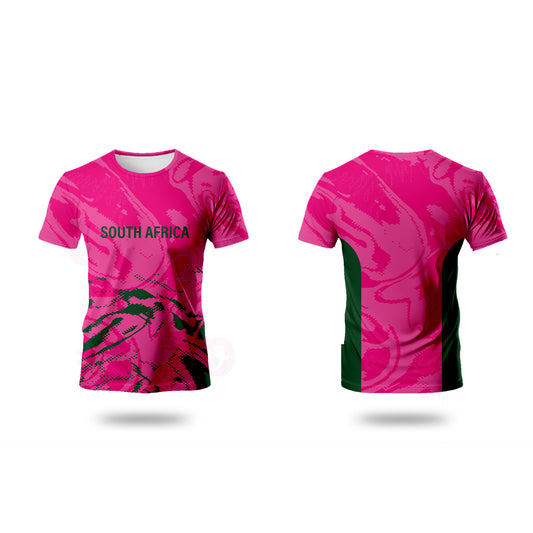 South African Supporters T - Shirt - Pink