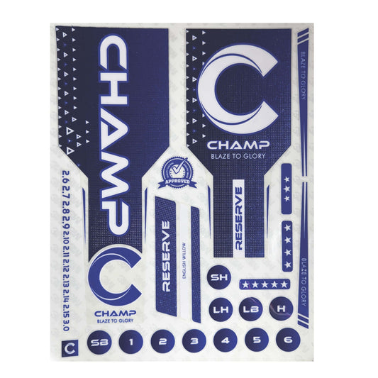 Champ Reserve Bat Stickers