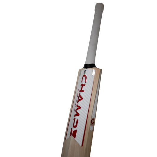 Champ Colt TEST English Willow Cricket Bat - Size 4 - Red and White