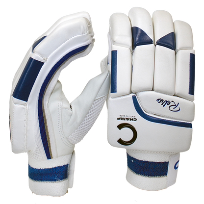 Champ Retro Batting Gloves Royal Blue and White - Junior - Youth - Adult