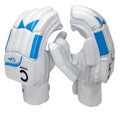 Champ Retro Batting Gloves Sky Blue and White - Junior - Youth - Adult