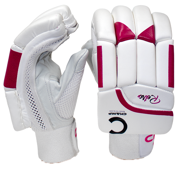 Champ Retro Batting Gloves Pink and White - Junior - Youth - Adult