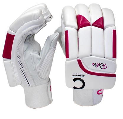 Champ Retro Batting Gloves Pink and White - Junior - Youth - Adult