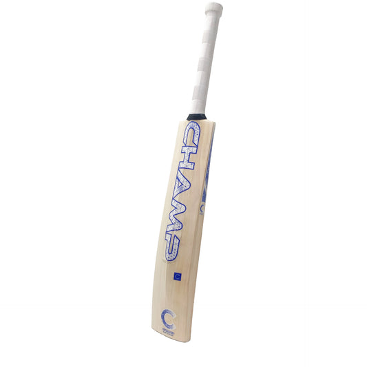Champ Colt ELITE 5 Star English Willow Cricket Bat - Size 3 - Blue/White