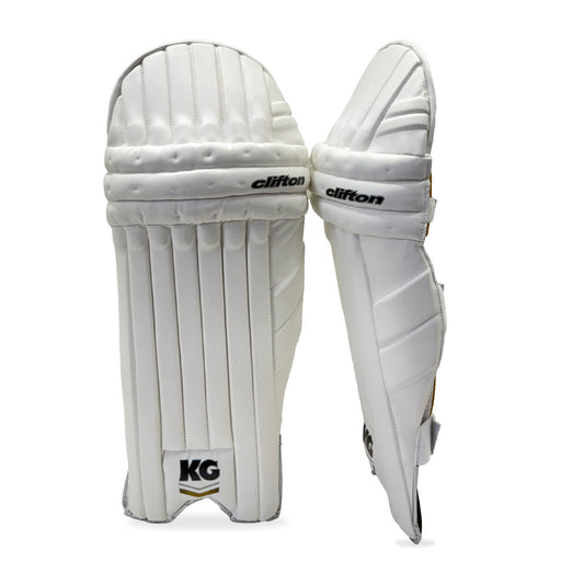 KG Select Gold and White - Batting Pads - Adult