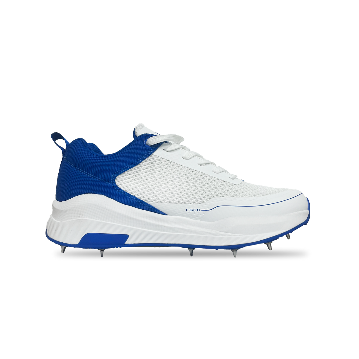 Champ C500 Spikes - White and Blue
