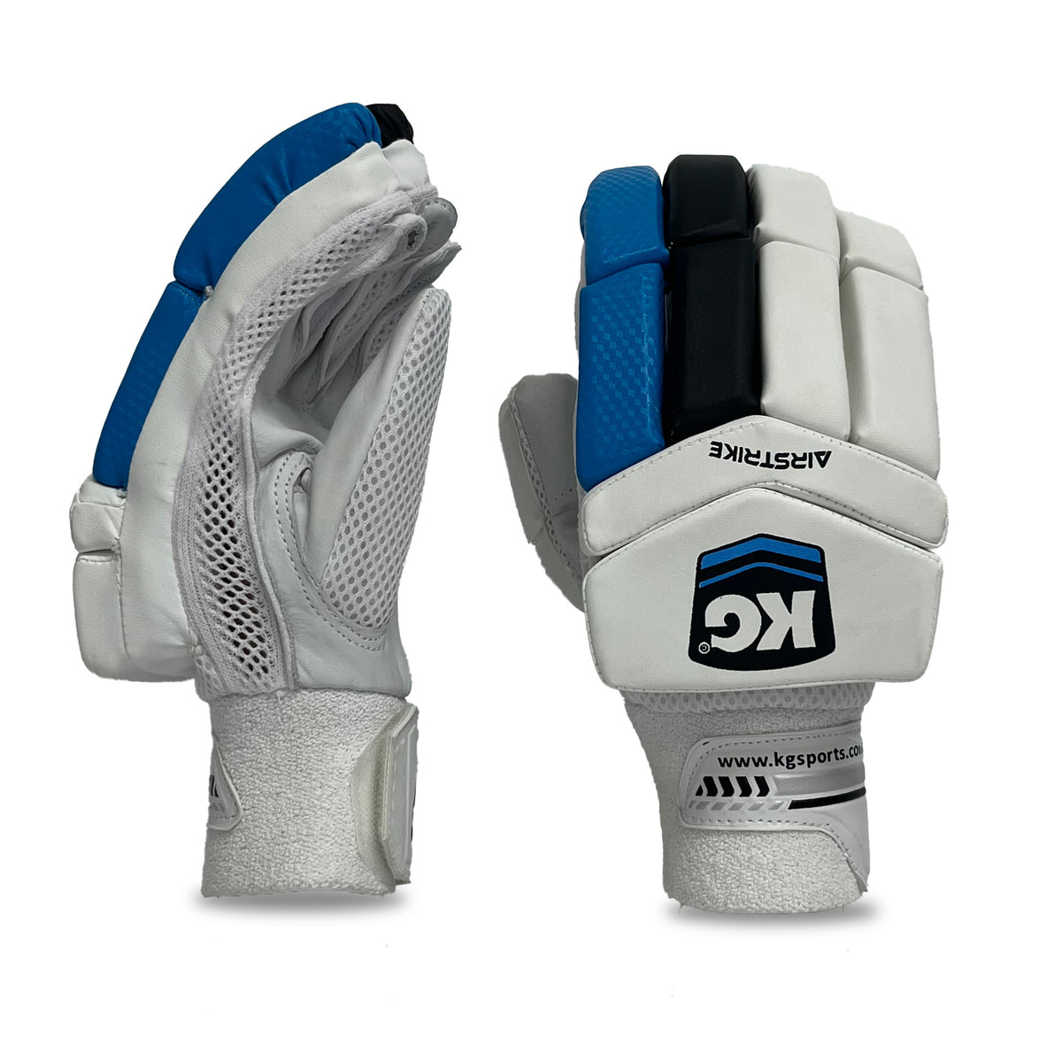 KG AirStrike Batting Gloves - RH - Junior (Boys) - Blue