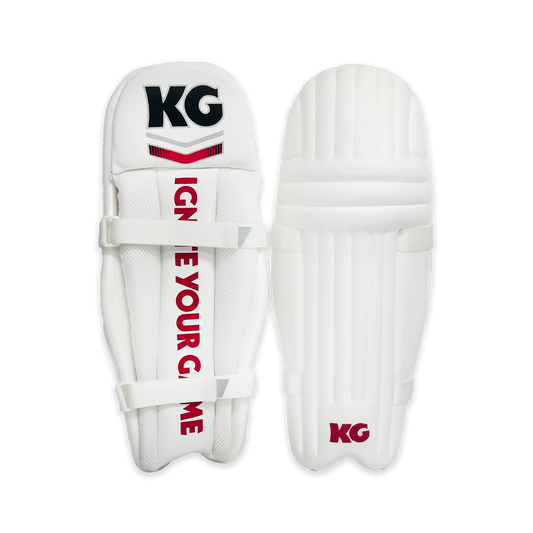 Kg Moulded Batting Pads - Ambidextrous - Red/White