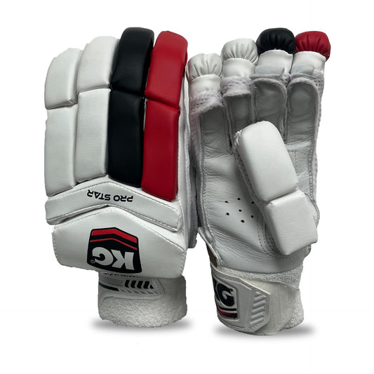 KG ProStar Batting Gloves - RH - Junior (Boys) - Red