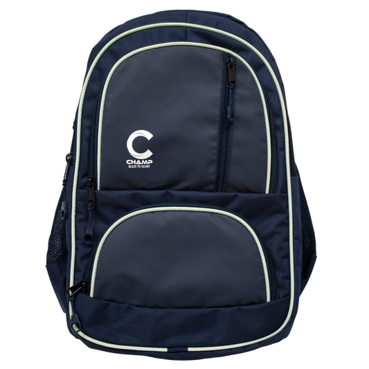 Champ Premium Backpack - Navy and White