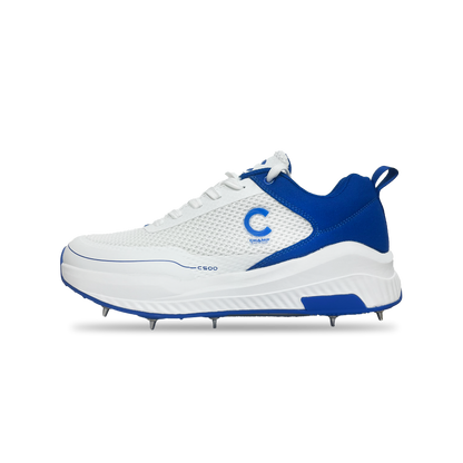 Champ C500 Spikes - White and Blue