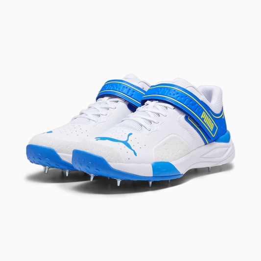 Puma Bowling 22.1 White Ultra Blue - Cricket Spikes