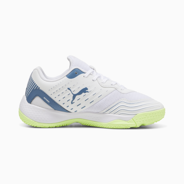 Puma Solarflash JR III Indoor/Court Shoes - White Blue Horizon