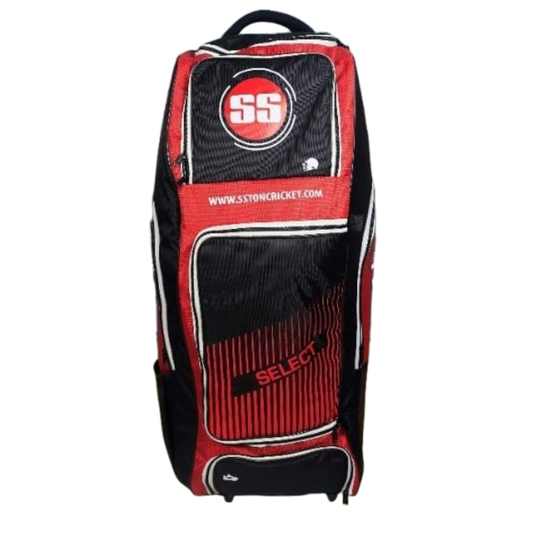 SS Select Duffle wheelie cricket Kit Bag - Red and Black