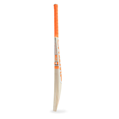 Champ Test Lite English Willow Cricket Bat - Size Harrow - Orange