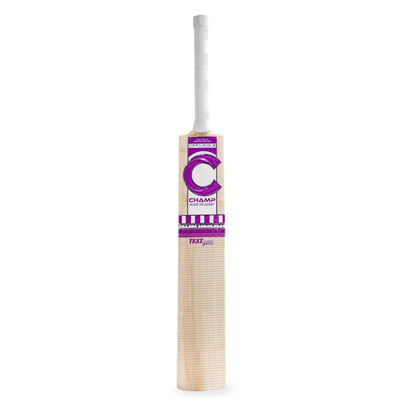 Champ Test Pro 1.0 English Willow Cricket Bat - Size 5 - Purple