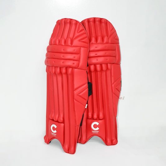 Champ Elite Batting Leg Guard (Pro) - Red