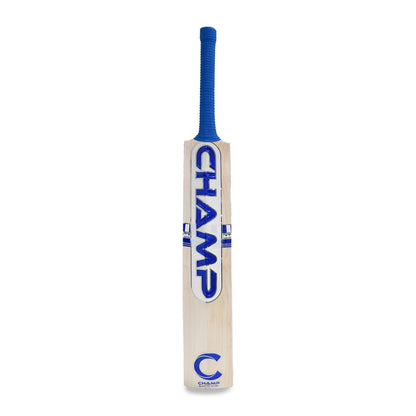 Champ Test Lite English Willow Cricket Bat - Size Harrow - Royal Blue