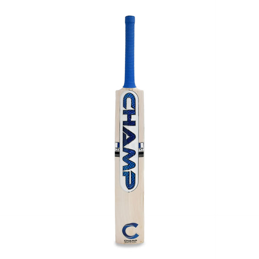 Champ Test Lite English Willow Cricket Bat - Size Harrow - Blue Snake Skin