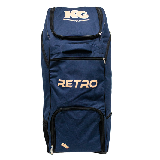 KG Retro - Duffle Wheelie - Navy + Free KG Backpack