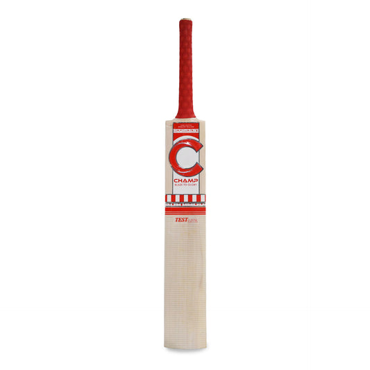 Champ Test Lite English Willow Cricket Bat - Size 6 - Red