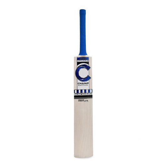 Champ Test Lite English Willow Cricket Bat - Size 6 - Blue Snake Skin