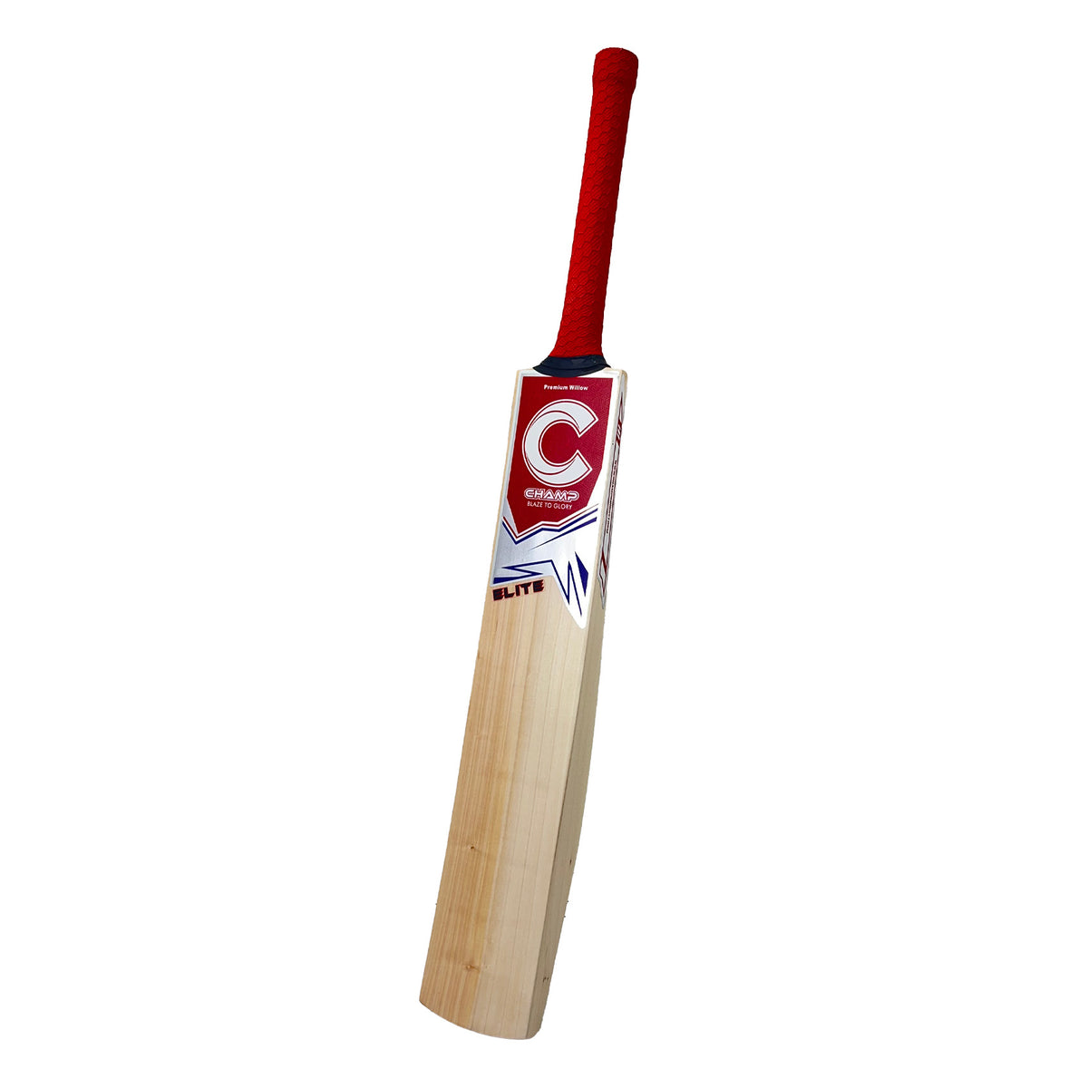 Champ ELITE Cricket Bat (2025) - Red and Blue - Size 4