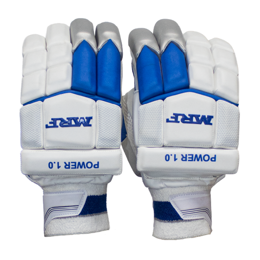 MRF Power 1.0 Batting Gloves - Blue - Youth