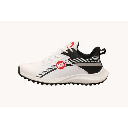 SS Ultimate Cricket Shoes Rubbers - Black and White
